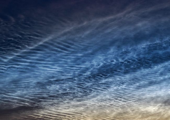 Atmospheric gravity waves seen as ripples in the clouds